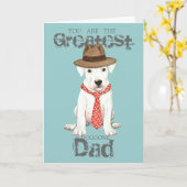 Dogo Argentino Kaart (Gele Bloem)