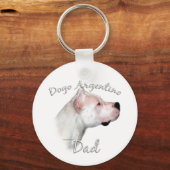 Dogo Argentino Pap 2 Sleutelhanger (Achterkant)