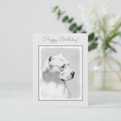 Dogo Argentino schilderen - Oorspronkelijke honden Briefkaart (Staand voorkant)