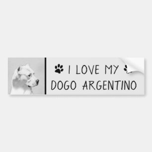 Dogo Argentino schilderen - Oorspronkelijke honden Bumpersticker