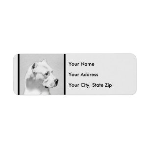 Dogo Argentino schilderen - Oorspronkelijke honden Etiket