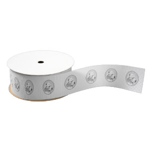 Dogo Argentino schilderen - Oorspronkelijke honden Grosgrain Lint