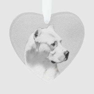 Dogo Argentino schilderen - Oorspronkelijke honden Ornament