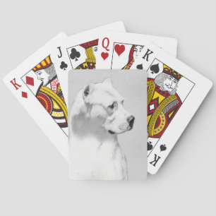 Dogo Argentino schilderen - Oorspronkelijke honden Pokerkaarten