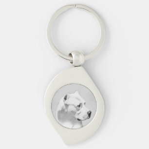 Dogo Argentino schilderen - Oorspronkelijke honden Sleutelhanger
