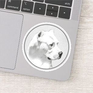 Dogo Argentino schilderen - Oorspronkelijke honden Sticker