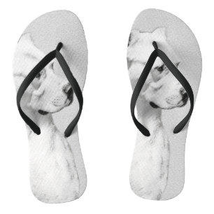 Dogo Argentino schilderen - Oorspronkelijke honden Teenslippers
