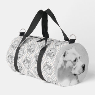 Dogo Argentino Schilderij Mastiff Originele Honden Plunjezak
