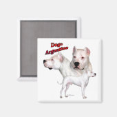Dogo Argentino Trio 2 - Magnet (Recto/Verso)