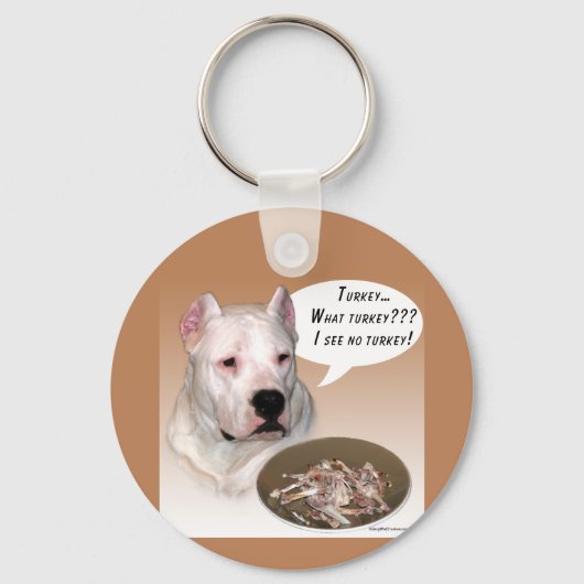 Dogo Argentino Turkije Sleutelhanger (Voorkant)