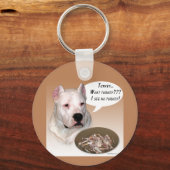 Dogo Argentino Turkije Sleutelhanger (Voorkant)