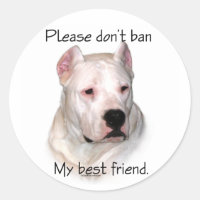 Dogo BSL - Ne pas interdire mon autocollant de mei