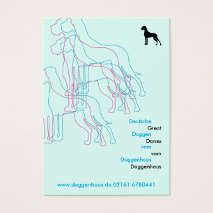 Dogrands Danois Silhouettes Rose Bleu Modernes