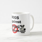 Dogs Against Kristi Noem Coffee Mug (Devant droit)