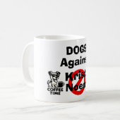 Dogs Against Kristi Noem Coffee Mug (Devant gauche)