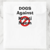 Dogs Against Kristi Noem Sticker (Sac)