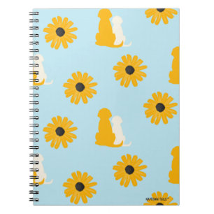 Dogs and Flowers Spiral Notitieboek Journal