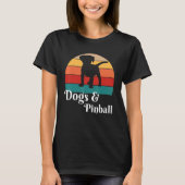 Dogs and Pinball Retro T-shirt (Voorkant)