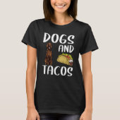 Dogs And Tacos Irish Setter Mexican Food T-shirt (Voorkant)