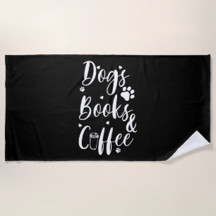Dogs Boeken Koffie Hondenliefhebber Boek Worm Strandlaken