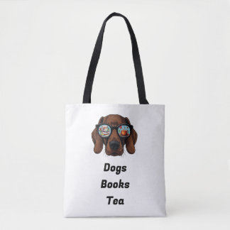 Dogs Books Tea Draagtas