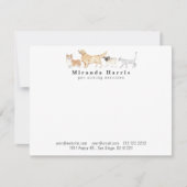 Dogs & Cat Personal Stationery Note Card Notitiekaartje (Voorkant)