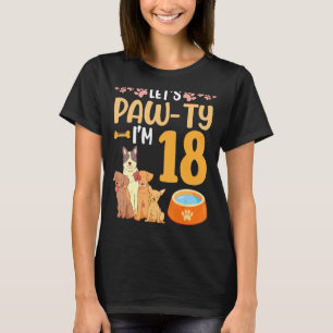 Dogs Dance Samen met mijn verjaardag Laten we Pawt T-shirt