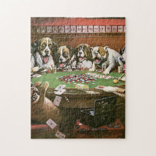 Dogs die poker sympathie spelen - Cassius Coolidge Legpuzzel