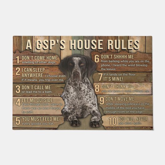 Dogs Doormat, Funny Doormat, Funny Housewarming Deurmat (Voorkant)