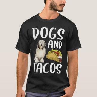 Dogs en Tacos Lowchen Mexican Food T-shirt
