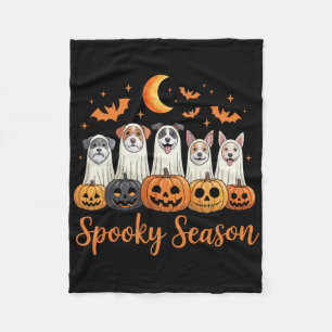 Dogs Ghosts Schattigee Dogs Verkleed als Ghost Fun Fleece Deken