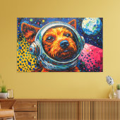 DOGS IN SPACE-16 CANVAS AFDRUK (Insitu (Woonkamer))