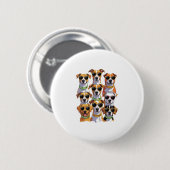 Dogs in sunglasses Paws Hydrated Ronde Button 5,7 Cm (Voorkant /achterkant)