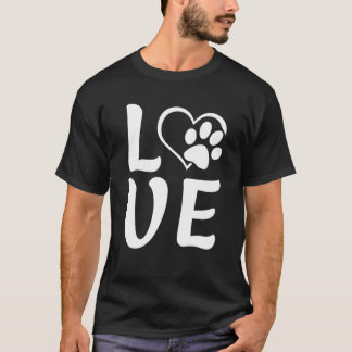 Dogs Lover Quottes - Liefde met een poep T-shirt