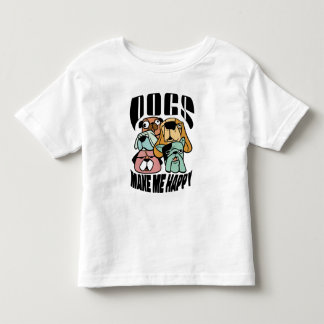 Dogs Make Me Happy Kinder Shirts