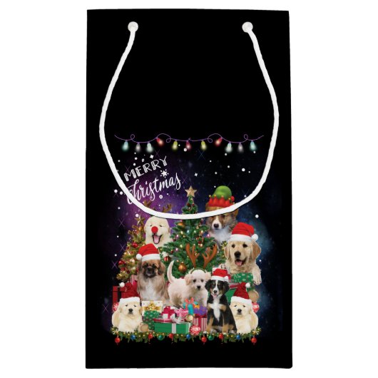 Dogs Merry Kerstlight Klein Cadeauzakje (Achterkant)