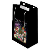 Dogs Merry Kerstlight Klein Cadeauzakje (Voorkant Gekanteld)