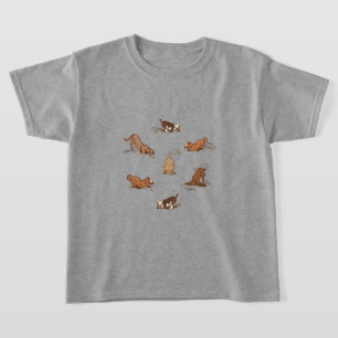Dogs met vuil graven - op een strandvakantie. t-shirt