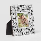 Dogs Pattern Frameless Photo Easel Back Fotoplaat (Voorkant)