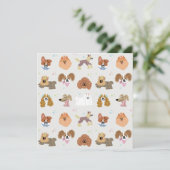 Dogs Pets Kinder briefpapier Kaart (Staand voorkant)