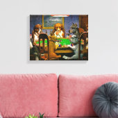 Dogs Playing Poker Canvas Afdruk (Insitu (Woonkamer))