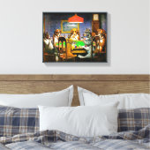 Dogs Playing Poker Canvas Afdruk (Insitu (Slaapkamer))