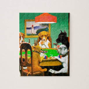 Dogs Playing Poker Legpuzzel