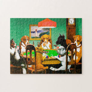 Dogs Playing Poker Legpuzzel