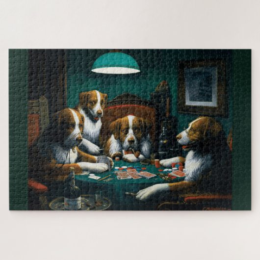 Dogs' Poker Game Legpuzzel (Horizontaal)
