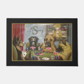 Dogs poker-spellen deurmat (Voorkant)