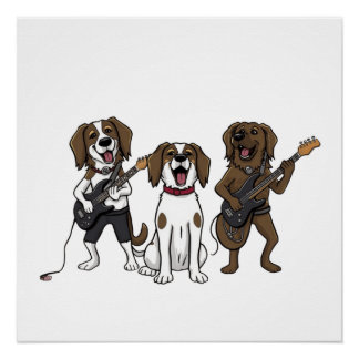 Dogs Rockband Perfect Poster