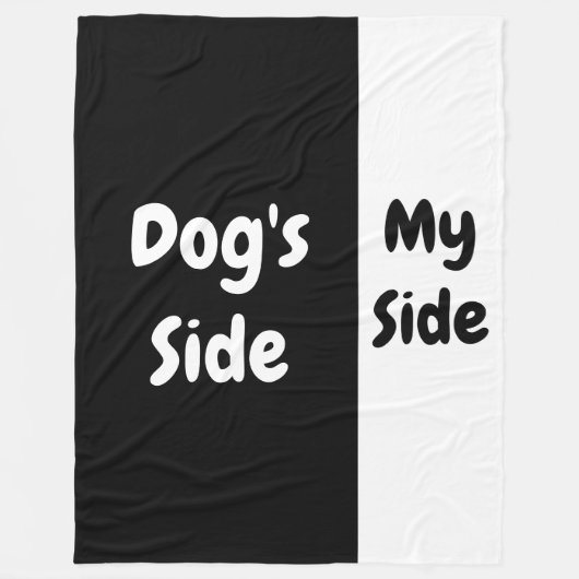 Dog's Side | Mijn kant Fleece Deken (Voorkant)