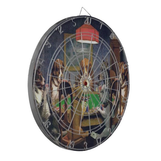 Dogs-speelpokerdartboard Dartbord (Voorkant Links)