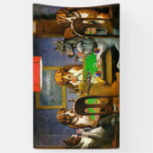 Dogs Spelling Poker Spandoek (Verticaal)